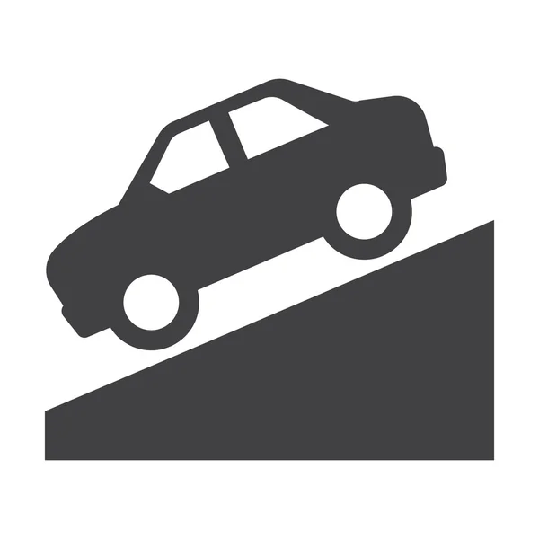 Downhill negro iconos simples establecidos para la web — Vector de stock