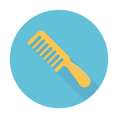 web için uzun gölge ile tarak düz simgesi