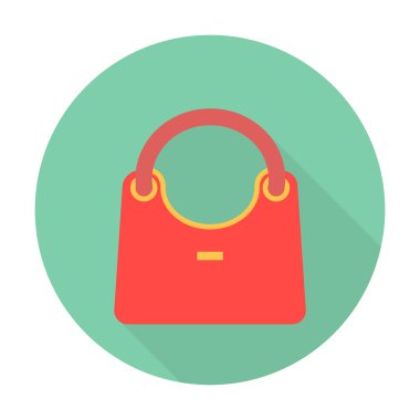 web için uzun gölge ile kese düz simgesi