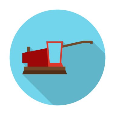 web için uzun gölge ile hasat düz simgesi