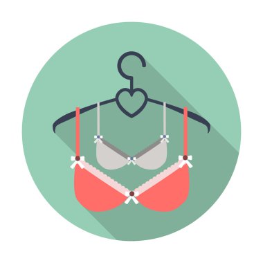 web için uzun gölge Sutyenler düz simgesiyle