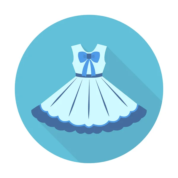 Plochý ikonu šaty s dlouhý stín pro web — Stockový vektor