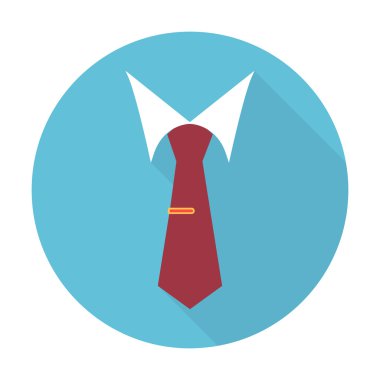 web için uzun gölge düz simgesiyle kravat