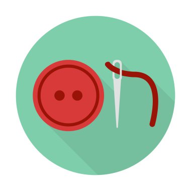 iğneler, düğmeleri web için uzun gölge simgesiyle düz.