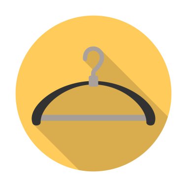 web için uzun gölge ile askı düz simgesi