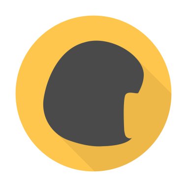 web için uzun gölge peruk düz simgesiyle