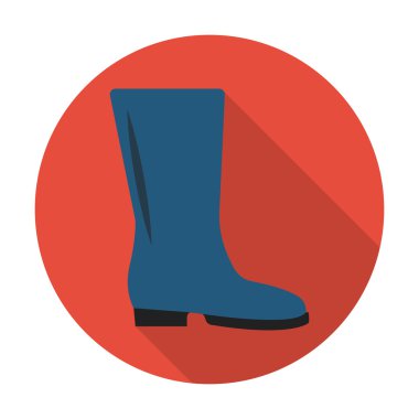 web için uzun gölge ile çizme düz simgesi