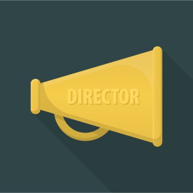 Web için uzun gölge ile Haliç düz simgesi