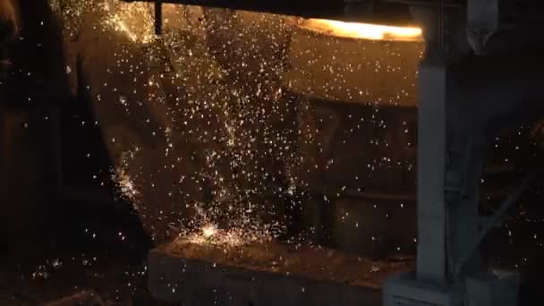 Sıcak metal Sparks — Stok video