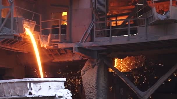 Impianto metallurgico — Video Stock