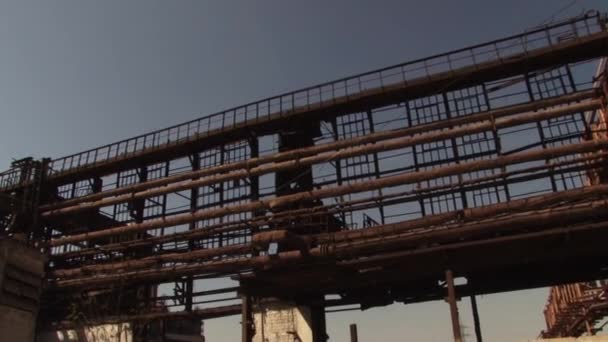 Види металургійний завод — стокове відео