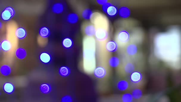 Luzes bokeh — Vídeo de Stock