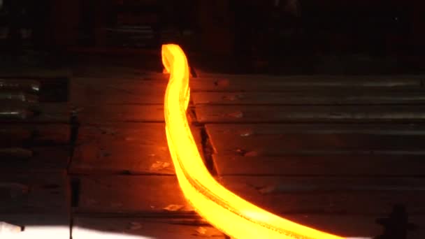 Hot steel — Stock Video