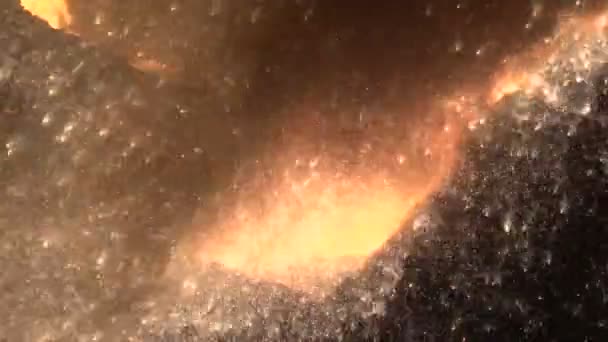Spray de ferro closeup — Vídeo de Stock