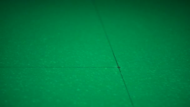 Billiards. Black balloon at the starting position — Stock Video