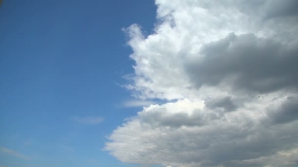 Eine große Wolke bedeckt den Himmel — Stockvideo