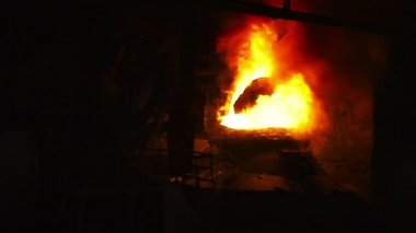 Oksijen metal üfleme sırasında yangın