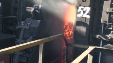 Kızgın kok kömür genel planı