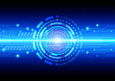 soyut teknoloji iletişim kavramı. illüstrasyon vektör d