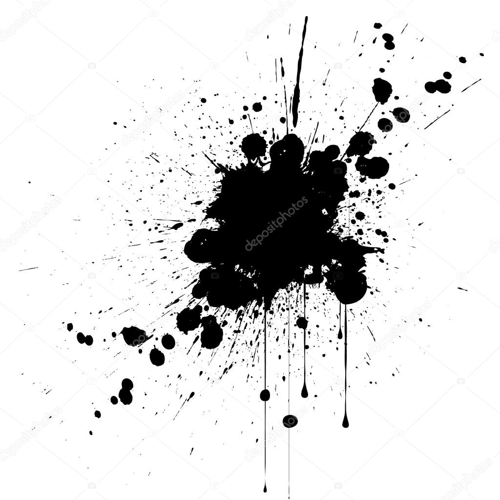 Vector splatter black color background. illustration vector desi Stock  Vector Image by © #104065446