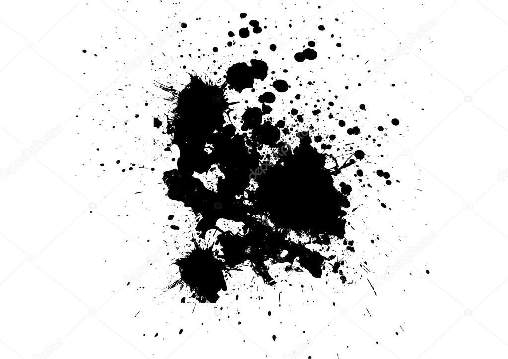 vector black ink splatter background. illustration vector design