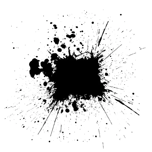 Vektor Splatter schwarze Farbe background.illustration Vektor desig — Stockvektor