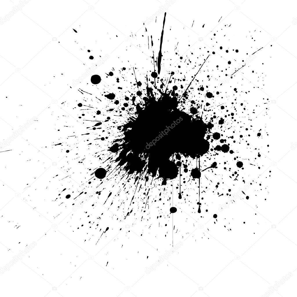 Vector splatter black color background. vector design