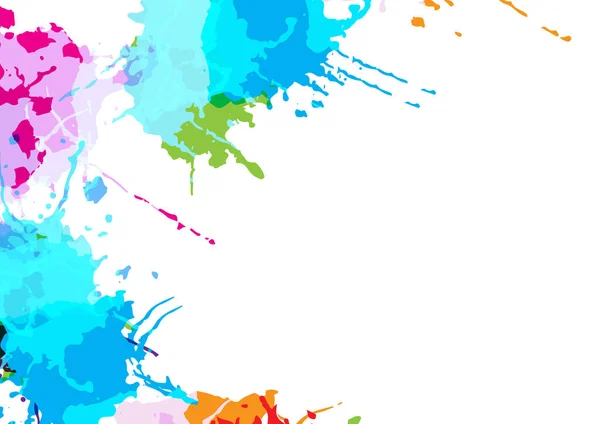 Abstrakte Vektor Splatter Aquarell Design Hintergrund Vektor Illustrationsdesign — Stockvektor