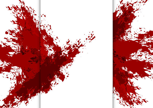 abstract vector splatter red color isolated background. illustration vector design