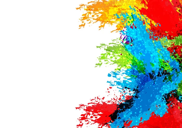 Abstract Splatter Colorful Background Design Illustration Vector Desig — Stock Vector