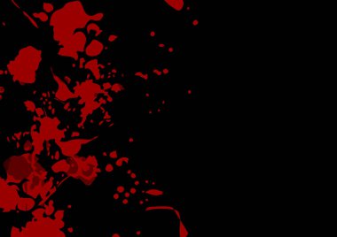 Siyah renk arkaplan tasarımında soyut vektör kırmızı renk sıçraması. illüstrasyon vektör tasarımı.