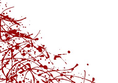 Soyut vektör sıçratma kırmızı renk izole tasarım arka plan, illüstrasyon vektör tasarım arka plan.