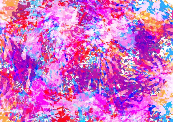 Αφηρημένη Διάνυσμα Splatter Πολύχρωμο Σχεδιασμό Φόντου Χρώμα Σχεδιασμός Διανύσματος Εικονογράφησης — Διανυσματικό Αρχείο