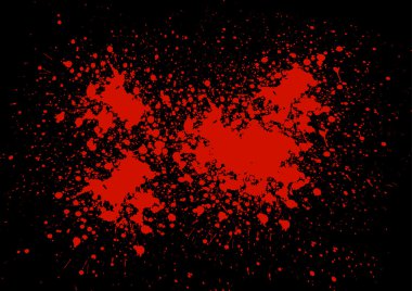 Soyut kan splatter siyah renk