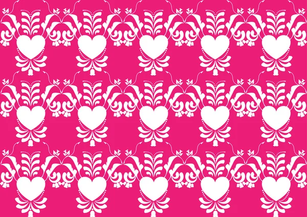 Векторный цветок сердца на розовый цвет — стоковый вектор
