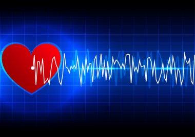 Kalp Ritim ekg teknoloji arka plan