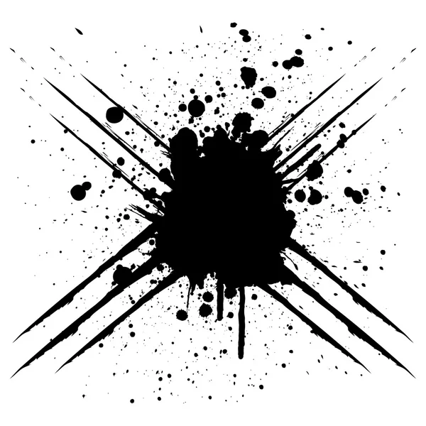Vector scratch splatter black color design. illustration vector — Stock Vector