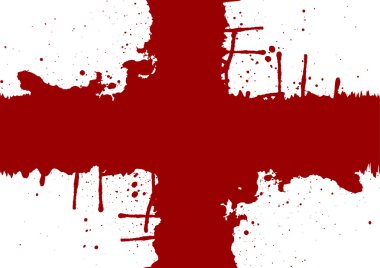 Soyut artı kırmızı renk design.illustration vektör sıçramak