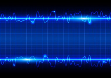 soyut mavi ışık dalga geçmiş. illüstrasyon vektör