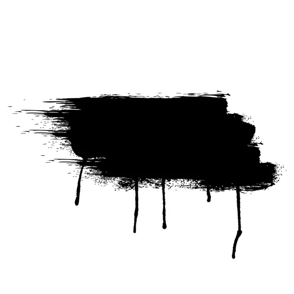Tinta vetorial tinta de cor preta. Desenho ilustrativo . —  Vetores de Stock