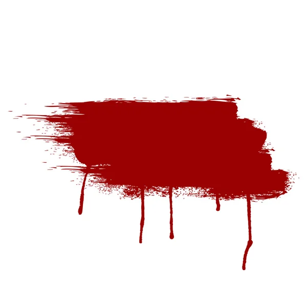 Vektor-Tinte rote Farbe malen. Illustrationsdesign. — Stockvektor