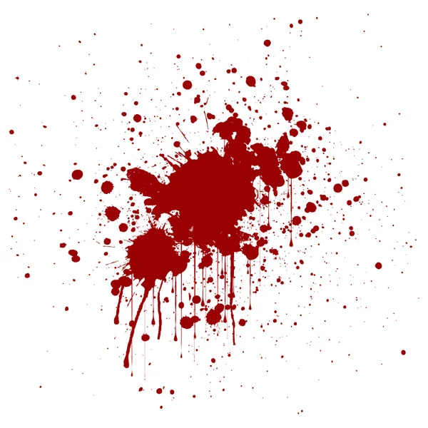 Abstrakte Splatter rote Farbe Hintergrund. Illustrationsdesign. — Stockvektor