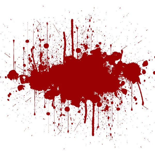 Vektor Splatter rote Farbe Hintergrund. Illustrationsvektor. — Stockvektor