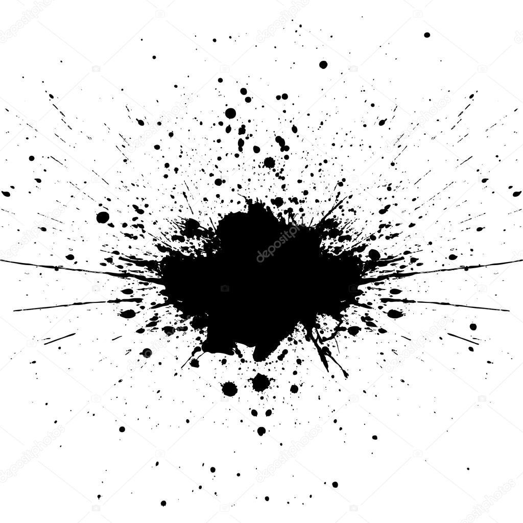 vector splatter black color background. illustration design.