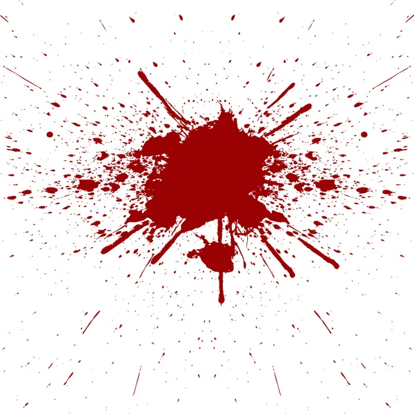 Abstrakte Farbe, Splatter rote Farbe Hintergrund. Illustration vect — Stockvektor