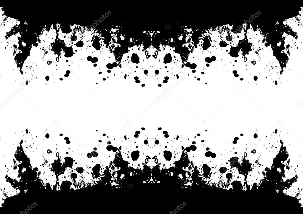 Grunge black ink splatter background. vector illustration