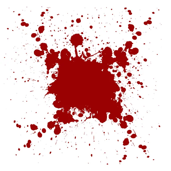 Abstrakte Vektor Splatter rote Farbe Hintergrund. Illustration vect — Stockvektor