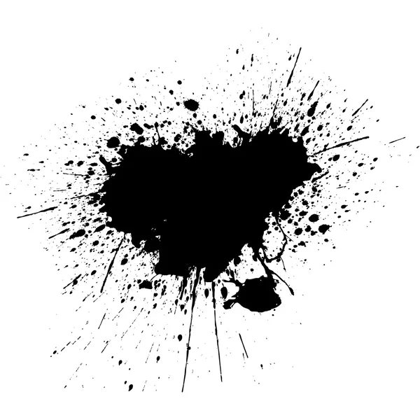 Black Ink Splatter Background. illustration vector design — Stock Vector