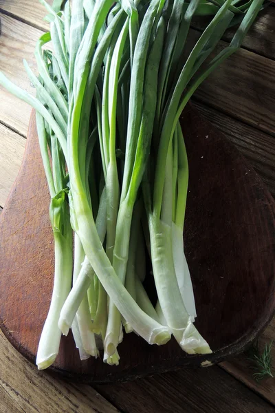 Green onions. Feathers — Stock Photo, Image