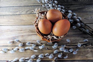 Tavuk yumurtası ve willow